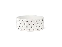 Fringe Studio Speckled Block Bone Ceramic Pet Bowl