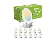DAMINY 6in LED Recessed Downlight 12-Pk