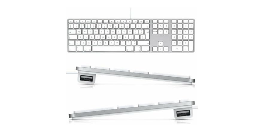 Apple A1243 Aluminum Wired Keyboard