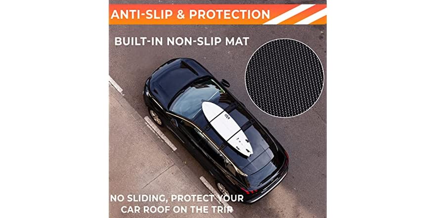 Zone 2 Rack Zone Tech Soft Roof Rack Pads Heavy Duty