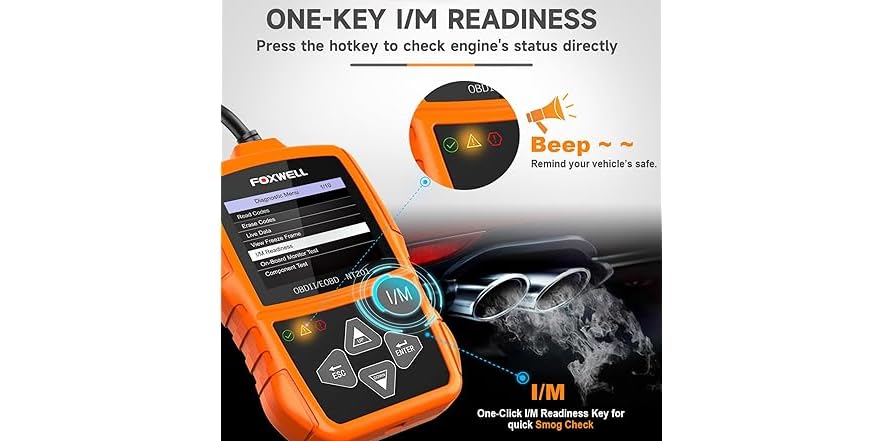 FOXWELL NT201 OBD2 Scanner Code Reader