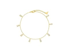 Sterling Forever Lillian CZ Anklet