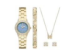 Folio Ladies' Three-Hand Gold-Tone Watch
