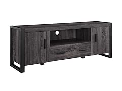 60" Charcoal Grey Wood TV Console