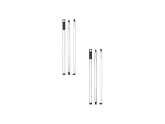 Superio Heavy Duty Metal Mop Handle 48in 2 Pack