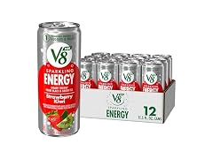12PK V8 +SPARKLING ENERGY Strawberry Kiwi Energy Drink