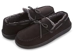 Floopi Men's Moccasin Slipper with Bow