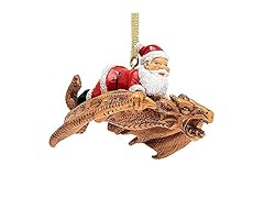 Santa Snowdragon Holiday Ornament