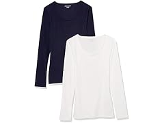 Amazon Essentials Women's Rib Scoop Neck Sweater