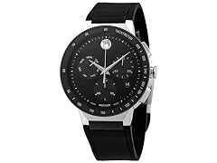 Movado Sapphire Chronograph Rubber Mens Watch