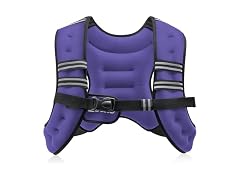 ZELUS Purple Reflective Weighted Vest 12lb