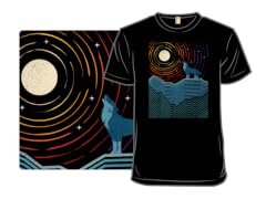 Geometric Wolf Howling at the Moon
