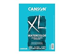 Canson XL Series Watercolor Pad, Heavyweight White Paper,