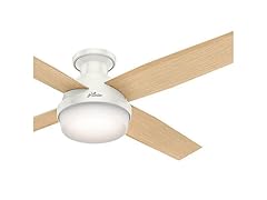 52" Hunter Fan w/Light Kit Fresh White