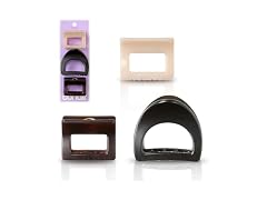 Conair Luxe Claw Clips 3PK Durable Thick Plastic