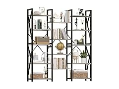 GAOMON 71" Triple Wide 5-Tier Bookshelf