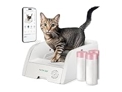 PetCove PurrTek Light Open Top Litter Box Self Cleaning