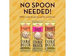 10Pk Dible Dough Shelf Stable Edible Cookie Dough