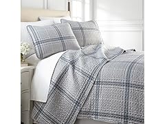 Vilano Plaid Quilt Set