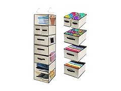 7-Shelf Closet Organizer w/ Drawers