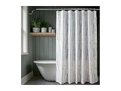 HPD Half Price Drapes Blossom Printed Shower Curtain