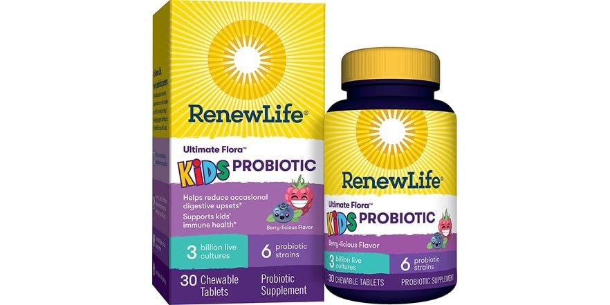 Renew Life Kids Probiotics 30 Tablets
