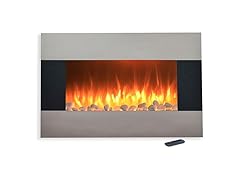Northwest 36" Stainless Electric Fireplace