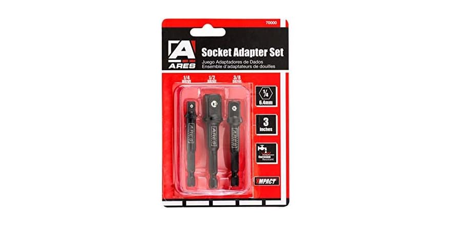 ARES Impact Grade Socket Adapter Set