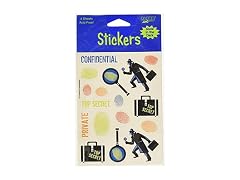 "Glow In The Dark Stickers, 4 Sheets"