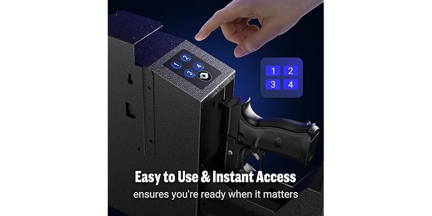 ADIMO Digital Drop Down Gun Safe w/ 3-6 Digit Code