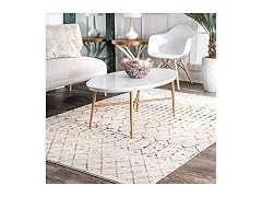 nuLOOM Blythe Multicolor Trellis 4'x6'