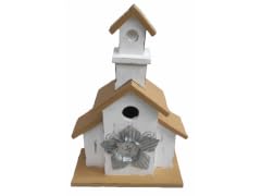 13" Santa's Workshop Church Bird House