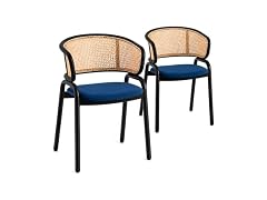 LeisureMod EC20NBU2 Ervilla Dining Chair Navy Blue