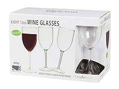 8-Pack Wine Glasses - Clear