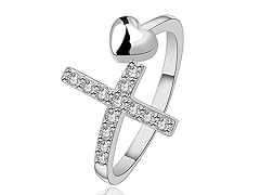 Sterling Silver Resizable Pave Ring