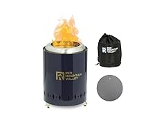 Red Mountain Valley Smokeless Tabletop Fire Pit, Blue