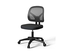 KOLLIEE Armless Mesh Office Chair