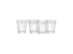 Painted Daisy Double Old Fashion Glasses Set of 4