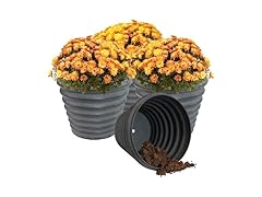 Sunnydaze Molly 12.5" Metal Outdoor Plant Pot Set