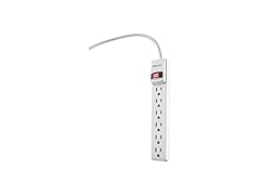 Woods 41345 Surge Protector with Overloa