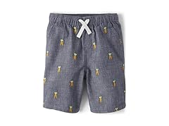 Gymboree Boys (3T) Toddler Embroidered Shorts
