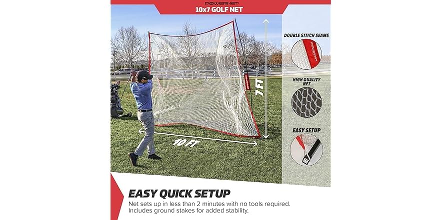 PowerNet Golf Drive Net 10' x 7'