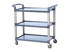 Utility Service Cart 3 Shelf, Plastic He