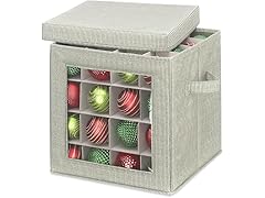 Whitmor Christmas & Holiday Ornament Storage Box