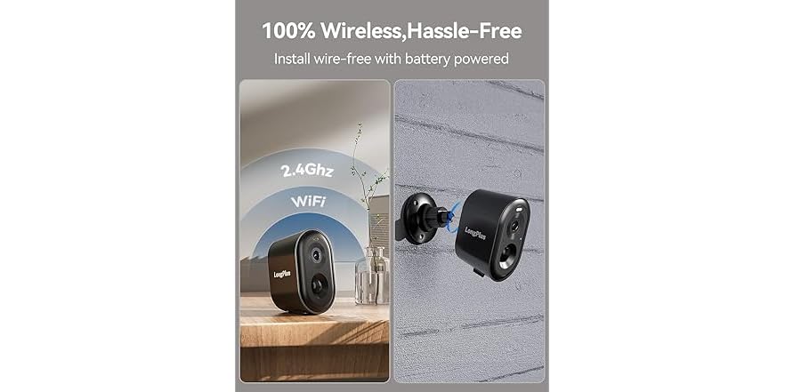 LongPlus Security Cameras Wireless