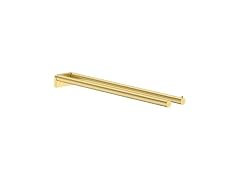 hansgrohe AddStoris S Dual Towel Bar in Brushed Gold Optic