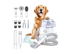Dog Grooming Vacuum Kit Brush for Shedding