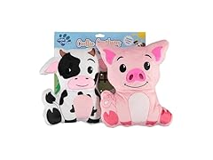 Cudlie 2 Pack Plush Dog Chew Toys Large 10"