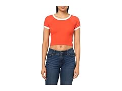 Forever 21  (M) Cropped Ringer Ravishing Tee