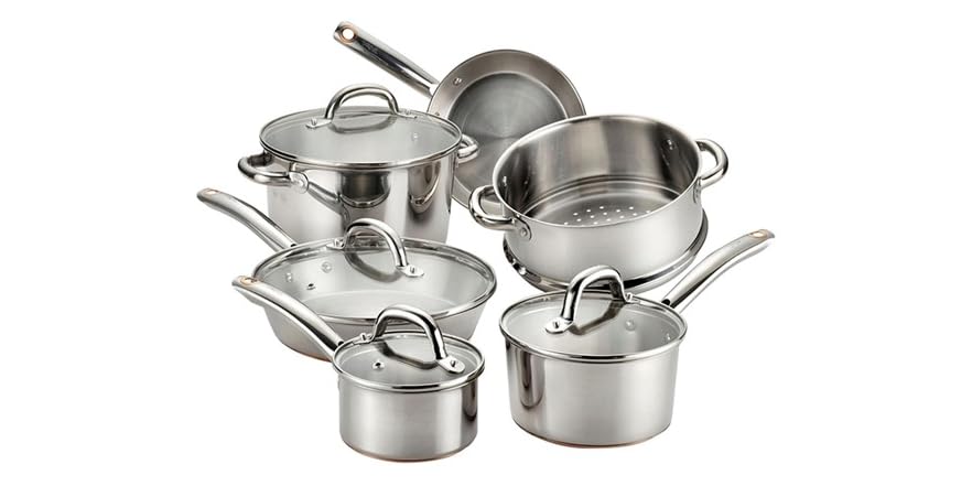 T-fal Ultimate Stainless 10-Pc Cookware T-fal Ultimate Stainless 10-Pc Cookware